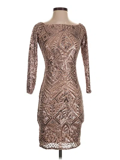 Pre-owned Bcbgmaxazria Cocktail Dress In Brown