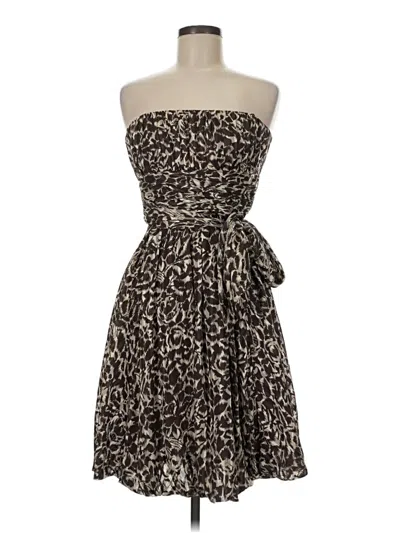 Pre-owned Bcbgmaxazria Cocktail Dress In Brown