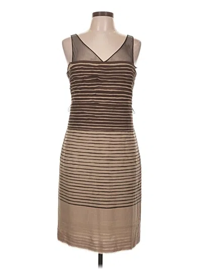 Pre-owned Bcbgmaxazria Cocktail Dress In Brown
