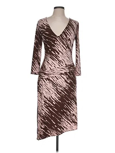 Pre-owned Bcbgmaxazria Cocktail Dress In Brown