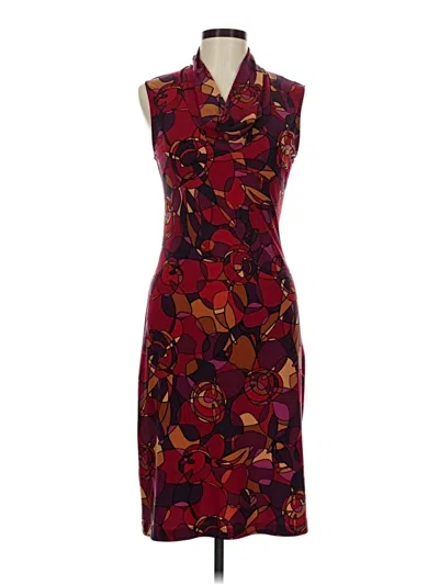 Pre-owned Bcbgmaxazria Cocktail Dress In Burgundy