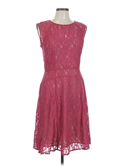 Pre-owned Bcbgmaxazria Cocktail Dress In Burgundy