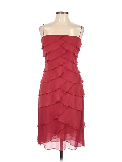 Pre-owned Bcbgmaxazria Cocktail Dress In Burgundy