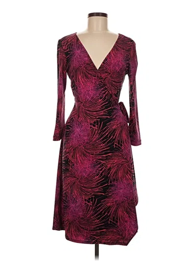 Pre-owned Bcbgmaxazria Cocktail Dress In Burgundy