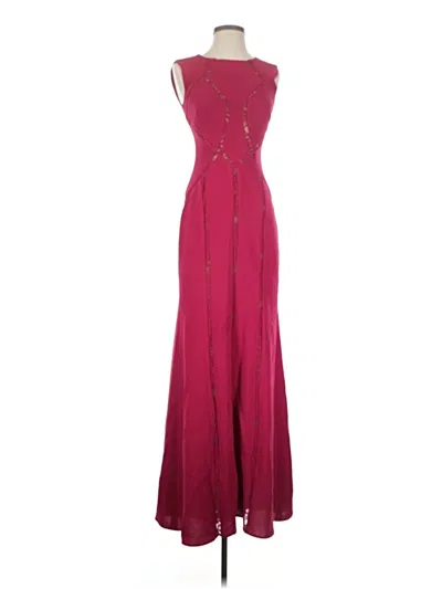 Pre-owned Bcbgmaxazria Cocktail Dress In Burgundy