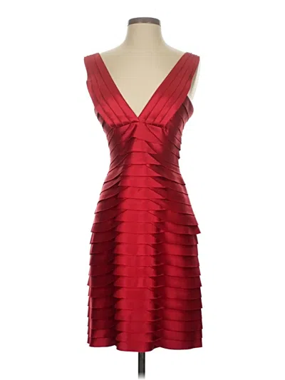 Pre-owned Bcbgmaxazria Cocktail Dress In Burgundy