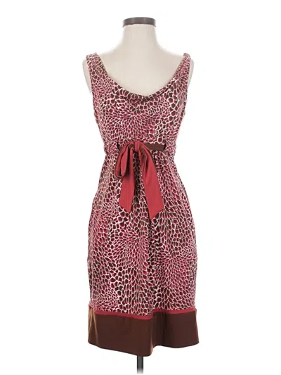 Pre-owned Bcbgmaxazria Cocktail Dress In Burgundy