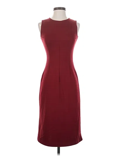 Pre-owned Bcbgmaxazria Cocktail Dress In Burgundy