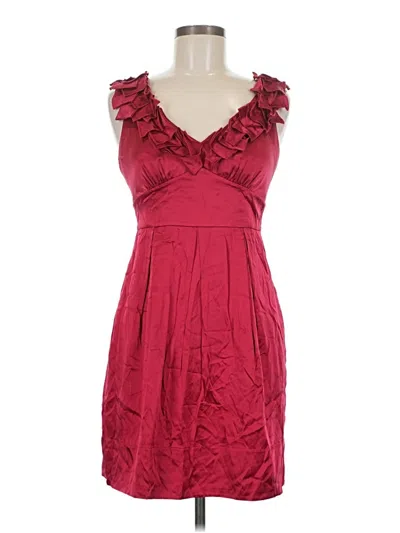 Pre-owned Bcbgmaxazria Cocktail Dress In Burgundy