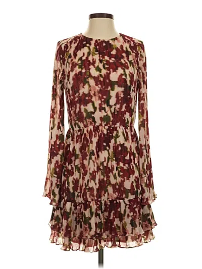 Pre-owned Bcbgmaxazria Cocktail Dress In Burgundy