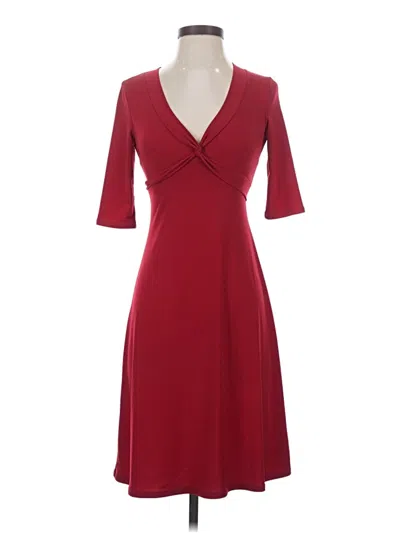 Pre-owned Bcbgmaxazria Cocktail Dress In Burgundy