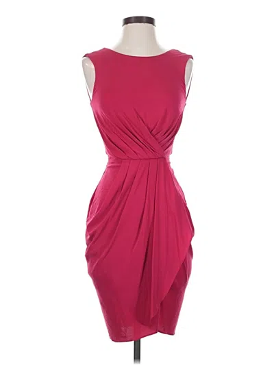 Pre-owned Bcbgmaxazria Cocktail Dress In Burgundy