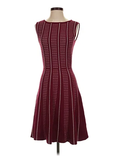 Pre-owned Bcbgmaxazria Cocktail Dress In Burgundy