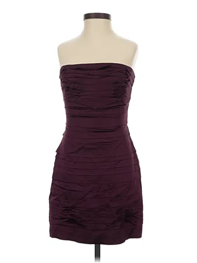 Pre-owned Bcbgmaxazria Cocktail Dress In Burgundy