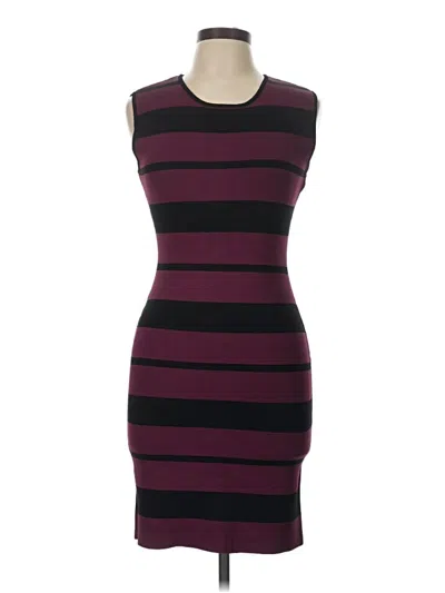 Pre-owned Bcbgmaxazria Cocktail Dress In Burgundy