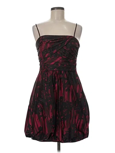 Pre-owned Bcbgmaxazria Cocktail Dress In Burgundy