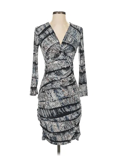 Pre-owned Bcbgmaxazria Cocktail Dress In Gray