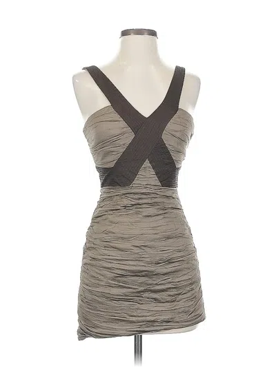 Pre-owned Bcbgmaxazria Cocktail Dress In Gray