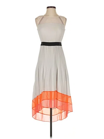 Pre-owned Bcbgmaxazria Cocktail Dress In Gray