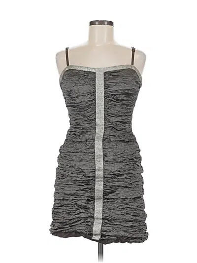 Pre-owned Bcbgmaxazria Cocktail Dress In Gray