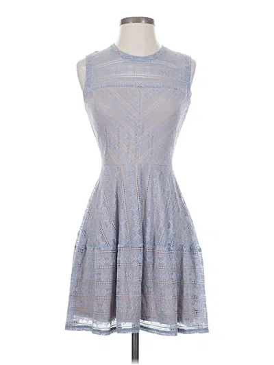 Pre-owned Bcbgmaxazria Cocktail Dress In Gray