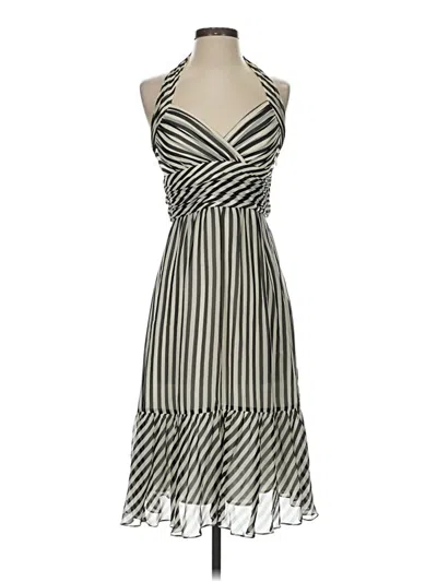 Pre-owned Bcbgmaxazria Cocktail Dress In Gray