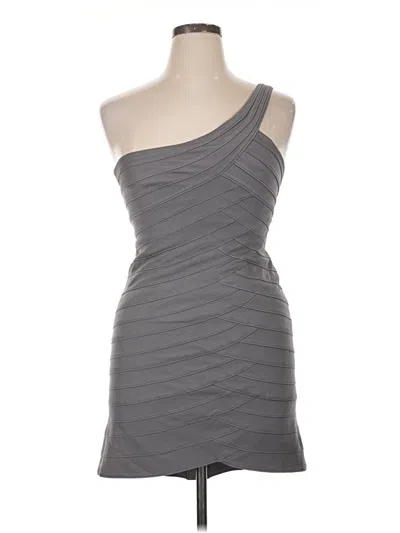 Pre-owned Bcbgmaxazria Cocktail Dress In Gray