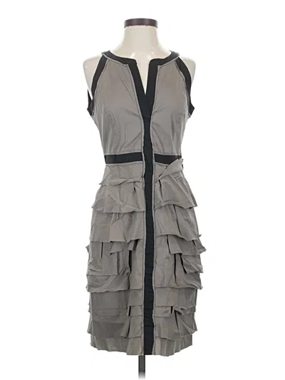 Pre-owned Bcbgmaxazria Cocktail Dress In Gray