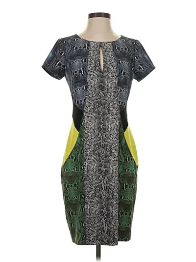 Pre-owned Bcbgmaxazria Cocktail Dress In Gray