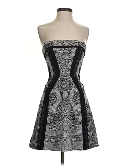 Pre-owned Bcbgmaxazria Cocktail Dress In Gray