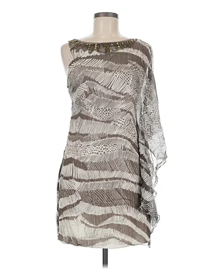 Pre-owned Bcbgmaxazria Cocktail Dress In Gray