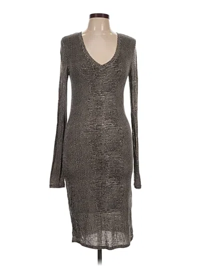 Pre-owned Bcbgmaxazria Cocktail Dress In Gray