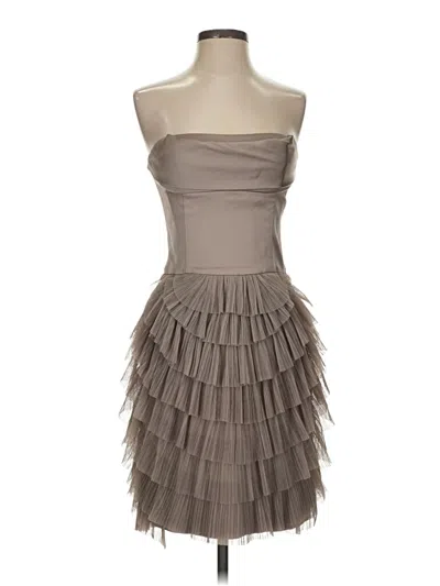 Pre-owned Bcbgmaxazria Cocktail Dress In Gray
