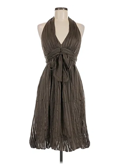 Pre-owned Bcbgmaxazria Cocktail Dress In Gray