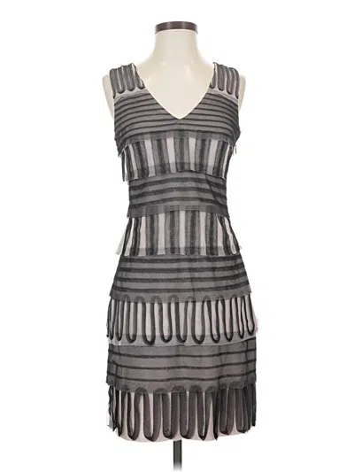 Pre-owned Bcbgmaxazria Cocktail Dress In Gray