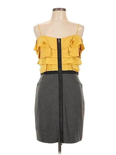 Pre-owned Bcbgmaxazria Cocktail Dress In Gray