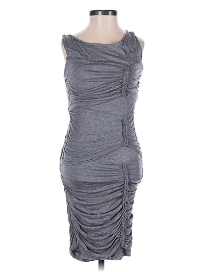 Pre-owned Bcbgmaxazria Cocktail Dress In Gray