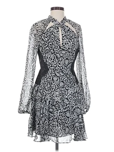 Pre-owned Bcbgmaxazria Cocktail Dress In Gray