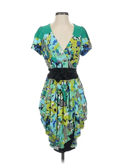 Pre-owned Bcbgmaxazria Cocktail Dress In Green