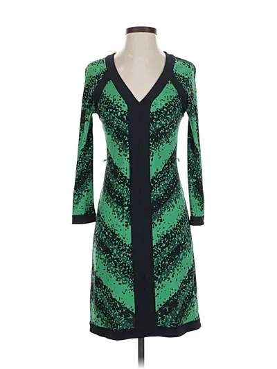 Pre-owned Bcbgmaxazria Cocktail Dress In Green