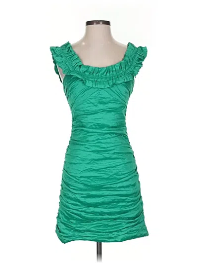 Pre-owned Bcbgmaxazria Cocktail Dress In Green