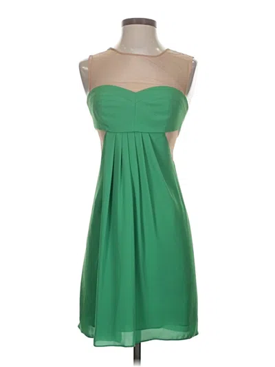 Pre-owned Bcbgmaxazria Cocktail Dress In Green