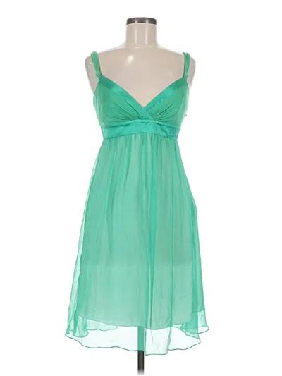 Pre-owned Bcbgmaxazria Cocktail Dress In Green