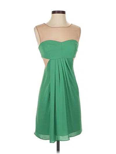 Pre-owned Bcbgmaxazria Cocktail Dress In Green