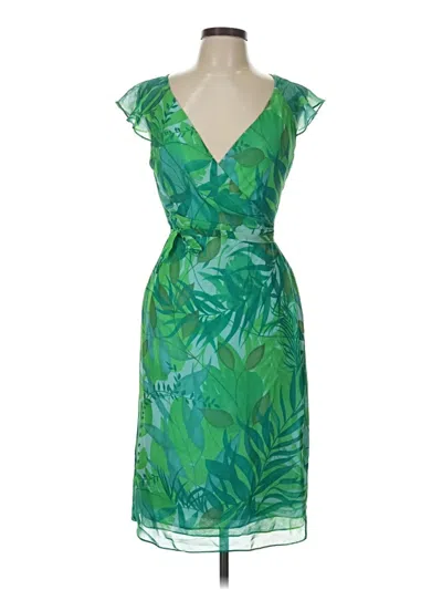 Pre-owned Bcbgmaxazria Cocktail Dress In Green