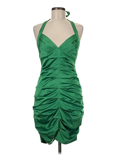 Pre-owned Bcbgmaxazria Cocktail Dress In Green