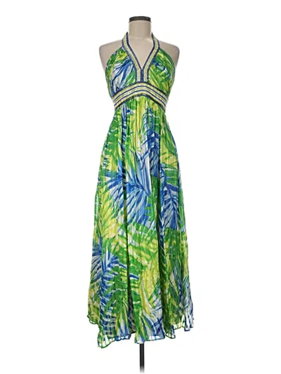 Pre-owned Bcbgmaxazria Cocktail Dress In Green