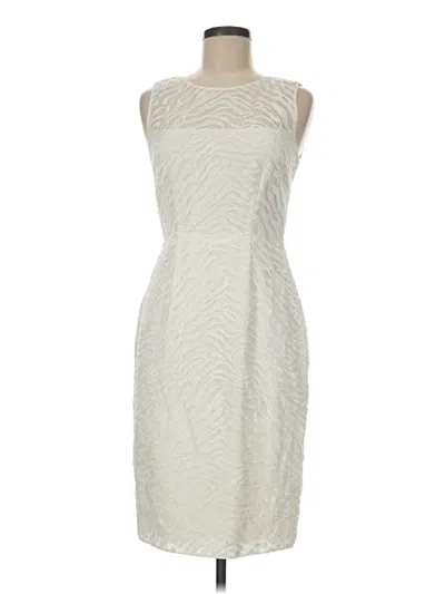Pre-owned Bcbgmaxazria Cocktail Dress In Ivory