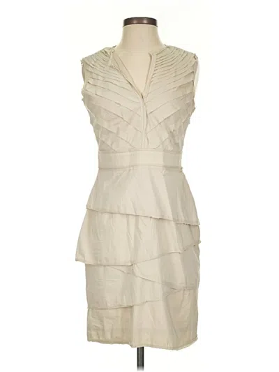Pre-owned Bcbgmaxazria Cocktail Dress In Ivory