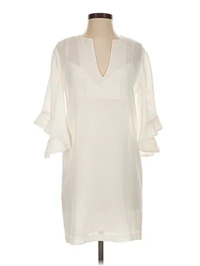 Pre-owned Bcbgmaxazria Cocktail Dress In Ivory
